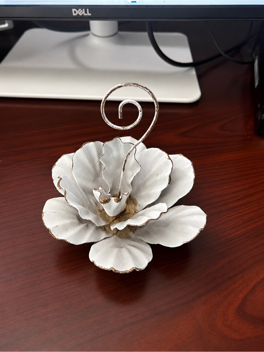 Metal Flower Note/Photo Stand